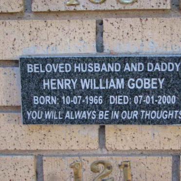 GOBEY Henry William 1966-2000