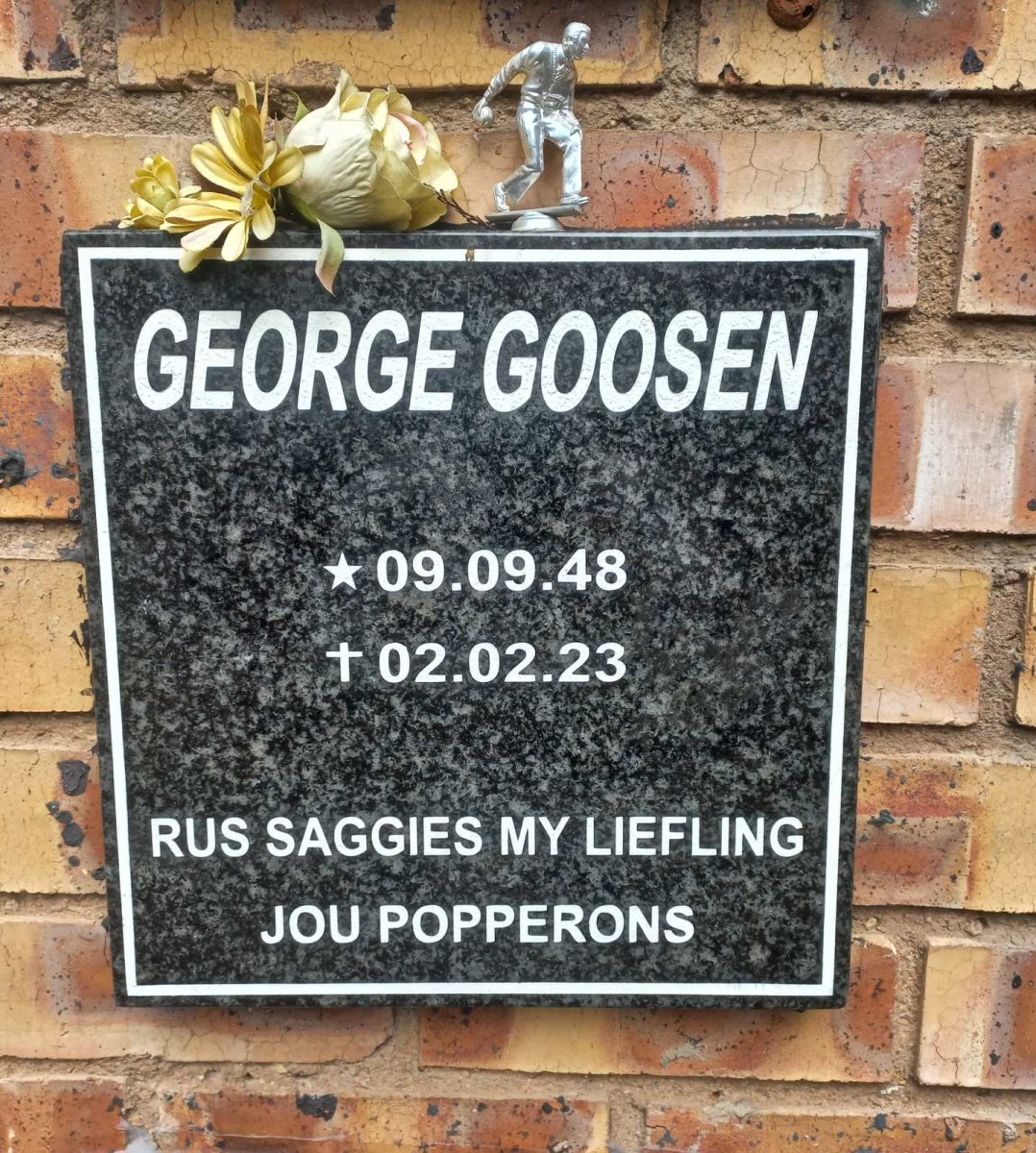 GOOSEN George 1948-2023
