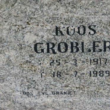GROBLER Koos 1917-1989