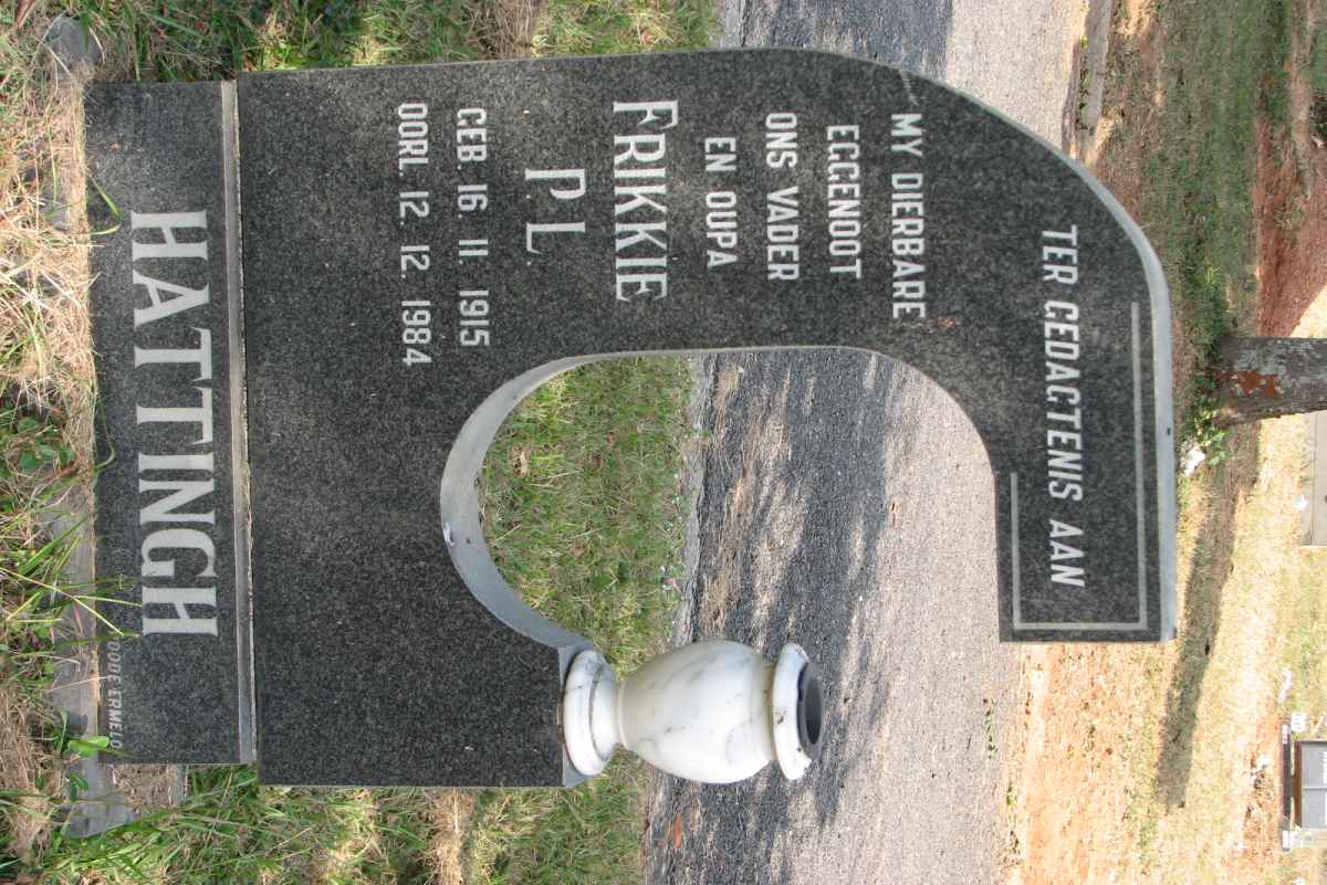 HATTINGH P.L. 1915-1984