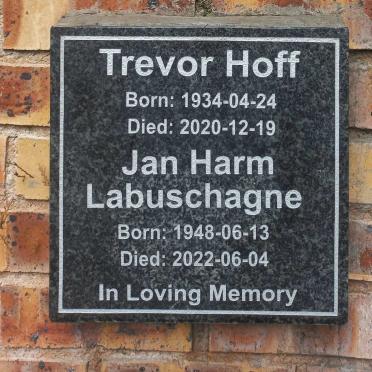 HOFF Trevor 1934-2020 :: LABUSCHAGNE Jan Harm 1948-2022