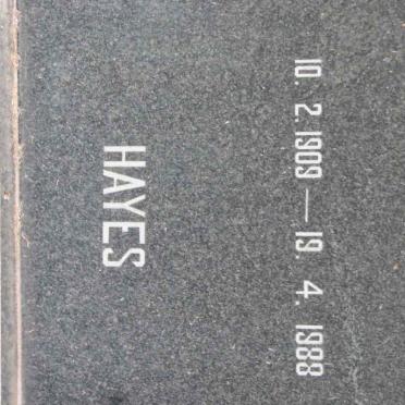 HAYES Florence Maud 1909-1988