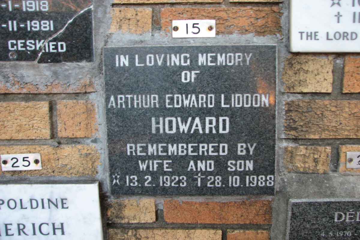 HOWARD Arthur Edward Liddon 1923-1988