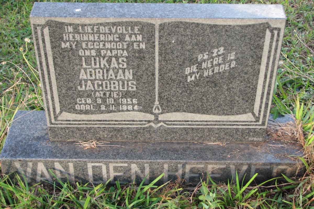 HEEVER Lukas Adriaan Jacobus, van den 1956-1984