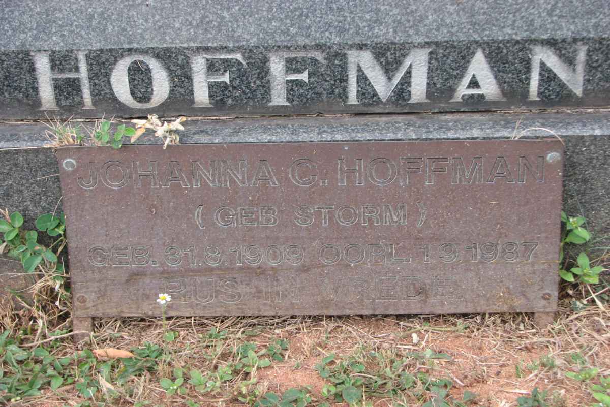 HOFFMAN Louis 1904-1964 &amp; Johanna C. STORM 1909-1987 _2