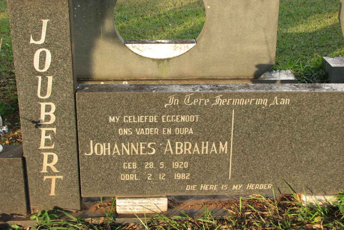 JOUBERT Johannes Abraham 1920-1982