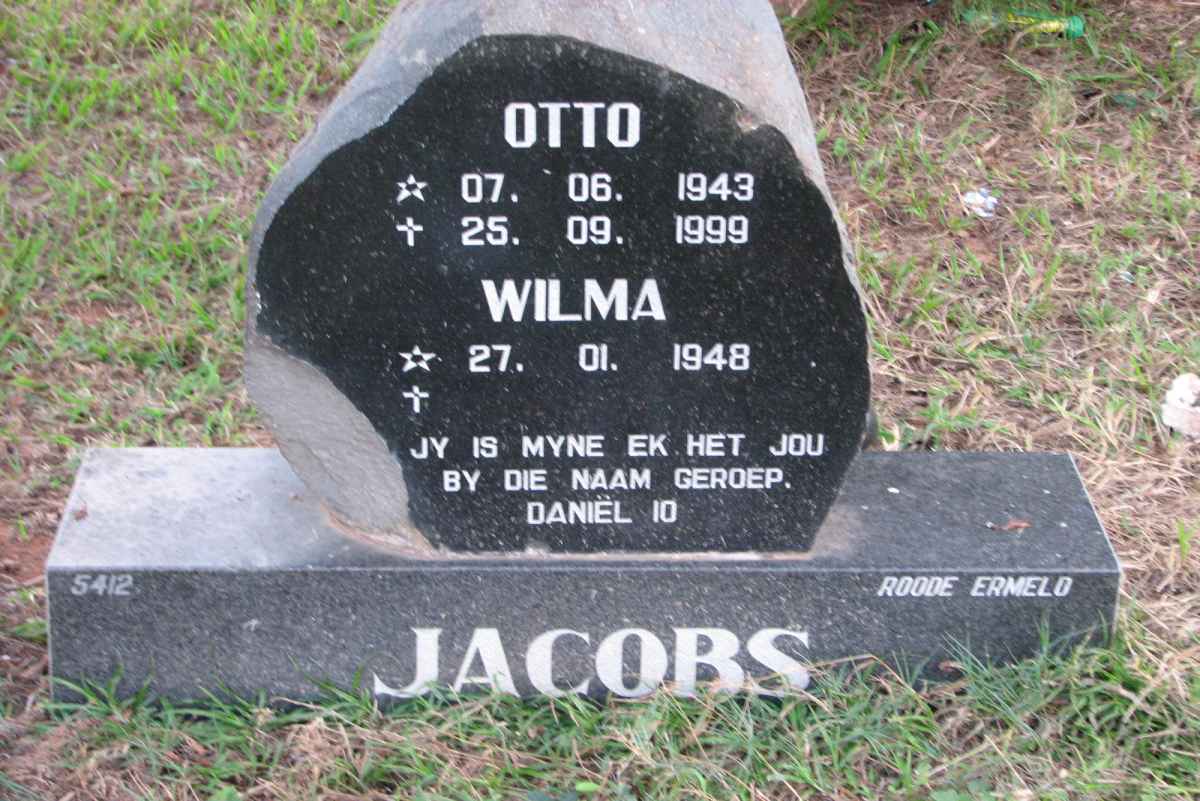 JACOBS Otto 1943-1999 &amp; Wilma 1948-
