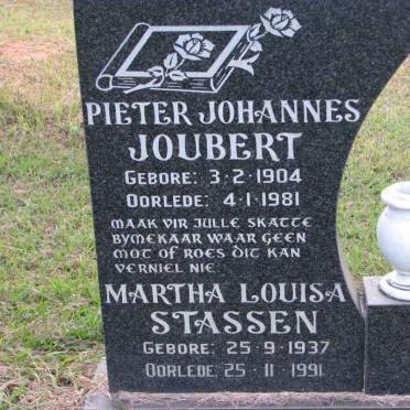 JOUBERT Pieter Johannes 1904-1981 :: STASSEN Martha Louisa 1937-1991