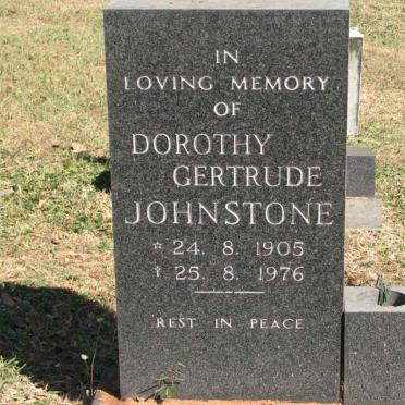 JOHNSTONE Dorothy Gertrude 1905-1976