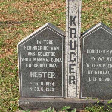 KRUGER Hester 1924-1999