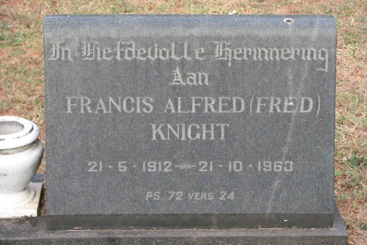 KNIGHT Francis Alfred 1912-1963