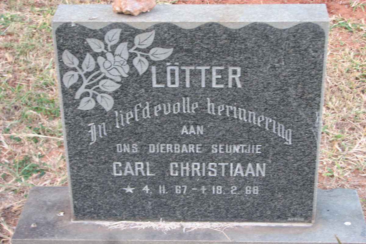 LÖTTER Carl Christiaan 1967-1968