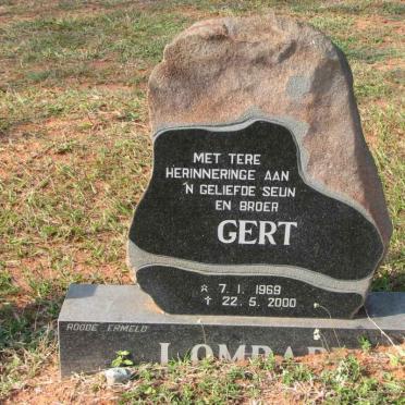 LOMBARD Gert 1969-2000