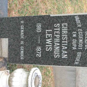 LEWIS Christiaan Stephanus 1910-1972