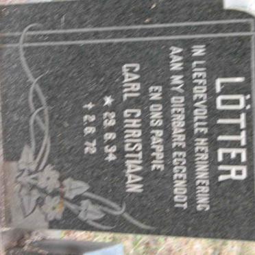 LÖTTER Carl Christiaan 1934-1972