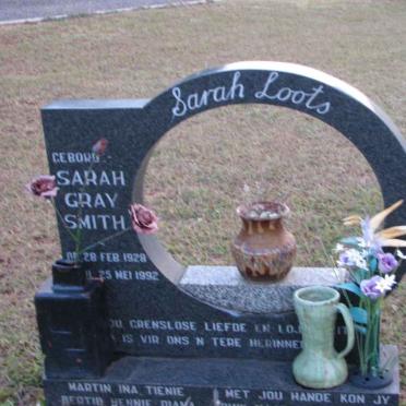 LOOTS Sarah nee GRAY SMITH 1928-1992