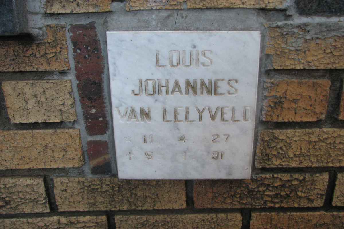 LELYVELD Louis Johannes, van 1927-1991