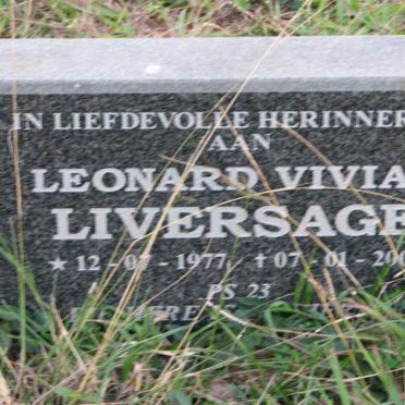 LIVERSAGE Leonard Vivian 1977-2000