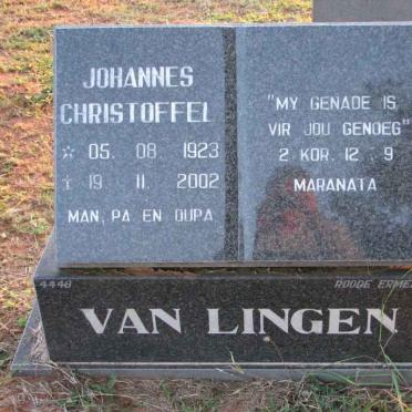 LINGEN Johannes Christoffel, van 1923-2002