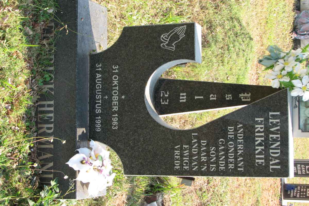 LEVENDAL Fredrick Hermanus 1963-1999