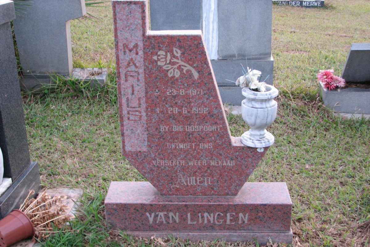 LINGEN Marius, van 1971-1992