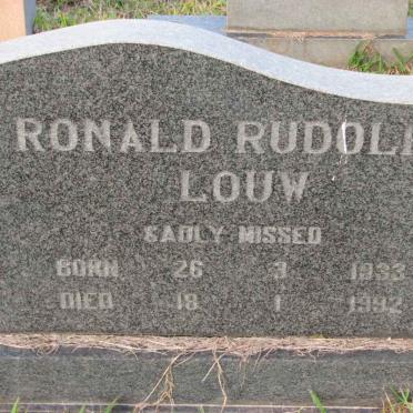 LOUW Ronald Rudolph 1933-1992