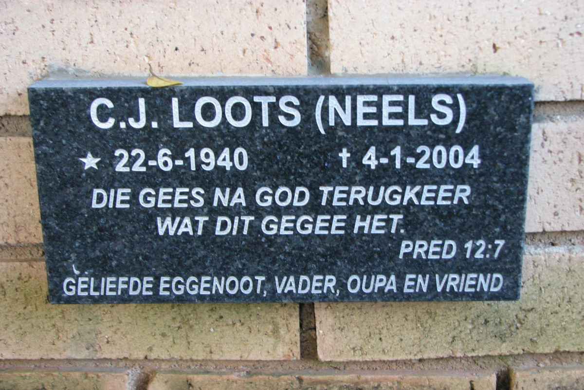 LOOTS C.J. 1940-2004