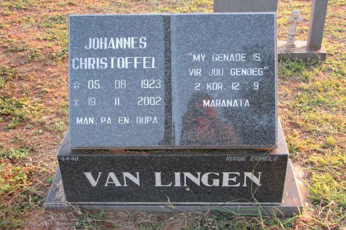 LINGEN Johannes Christoffel, van 1923-2002