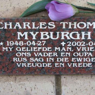 MYBURG Charles Thomas 1948-2002