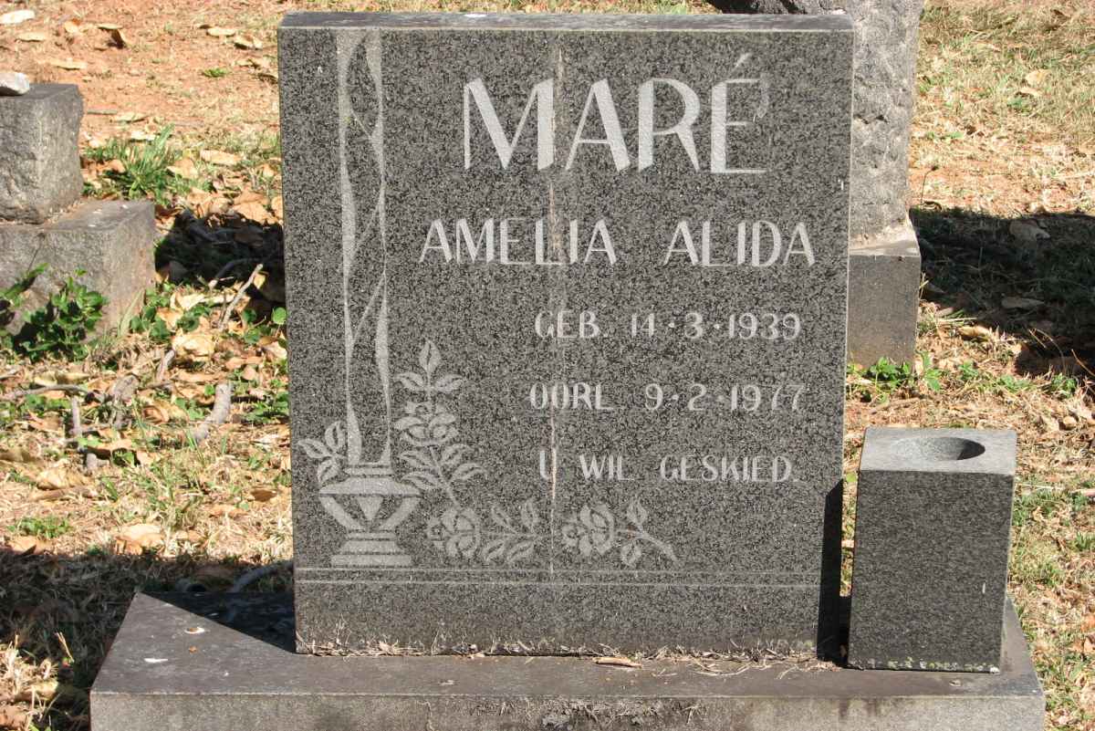 MARE Amelia Alida 1939-1977
