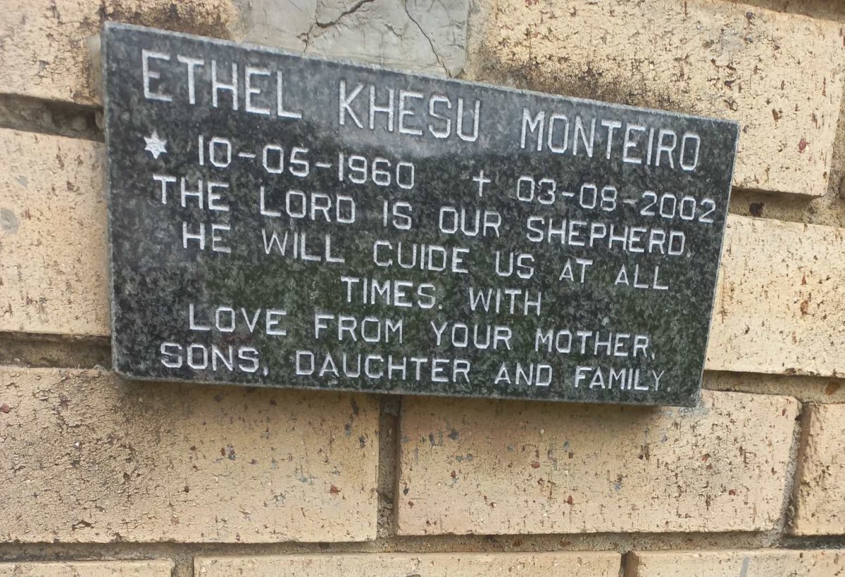 MONTEIRO Ethel Khesu 1960-2002