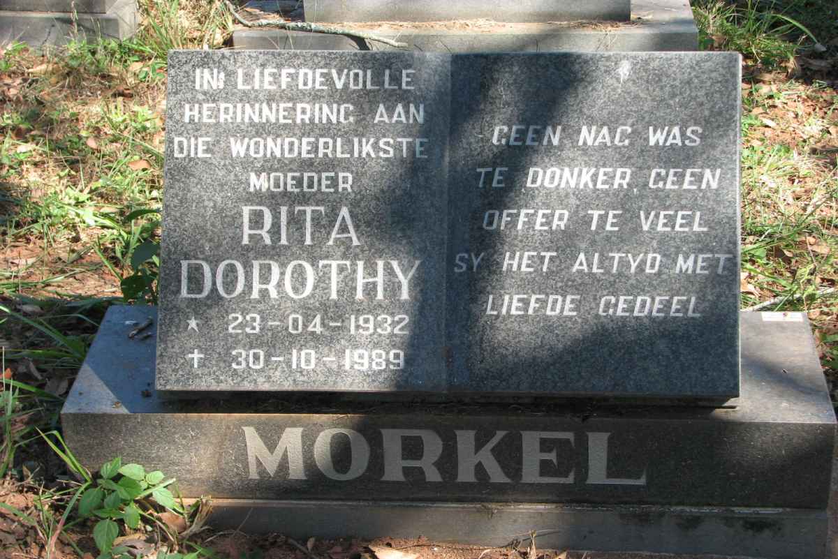 MORKEL Rita Dorothy 1932-1989