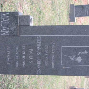 MALAN Stephanus Johannes Paulus 1894-1960