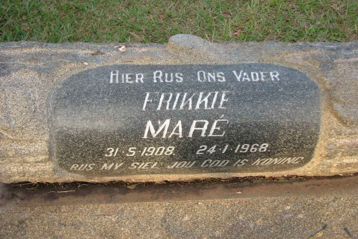 MARE Frikkie 1908-1968