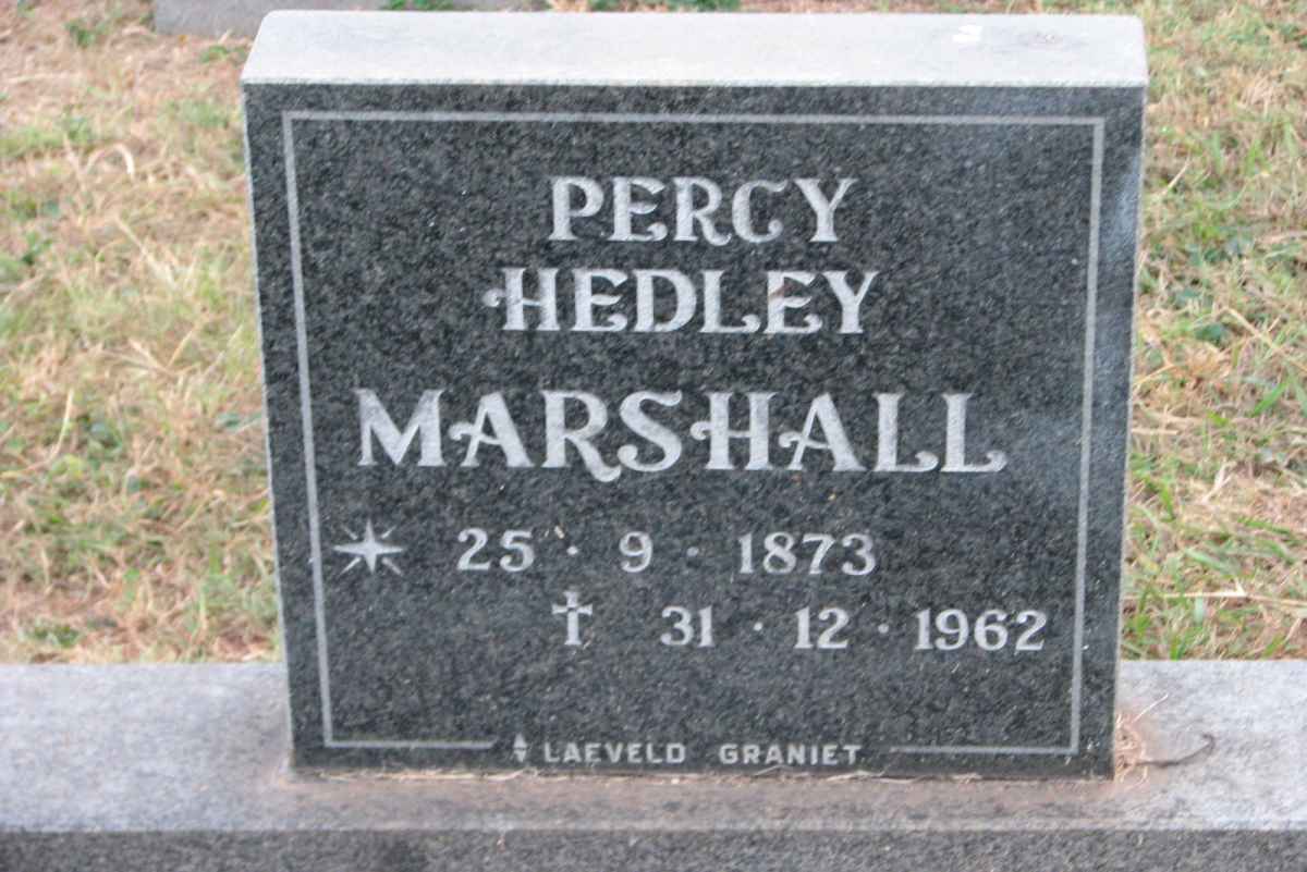MARSHALL Percy Hedley 1873-1962