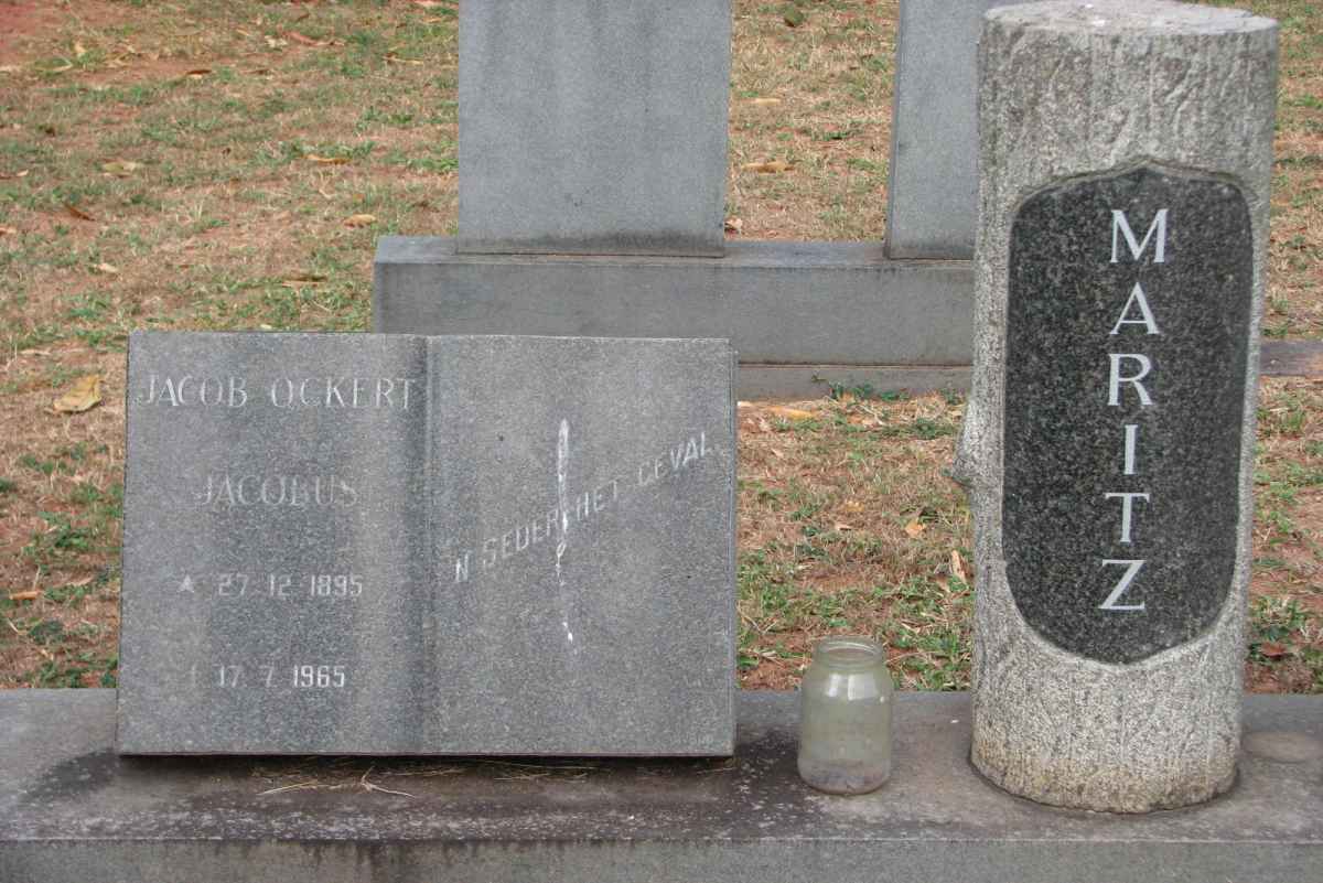 MARITZ Jacob Ockert Jacobus 1895-1965