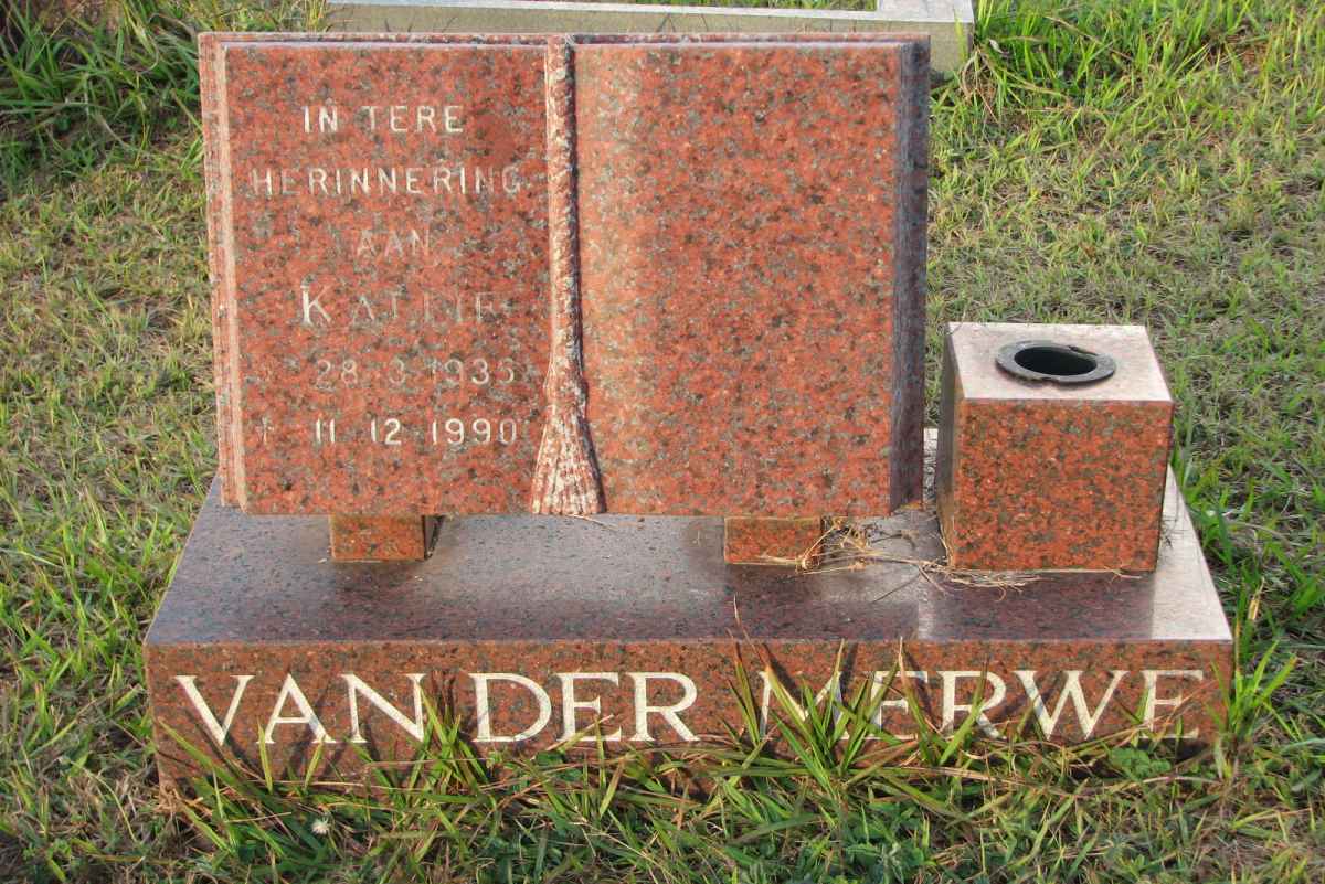 MERWE Kallie, van der 1935-1990