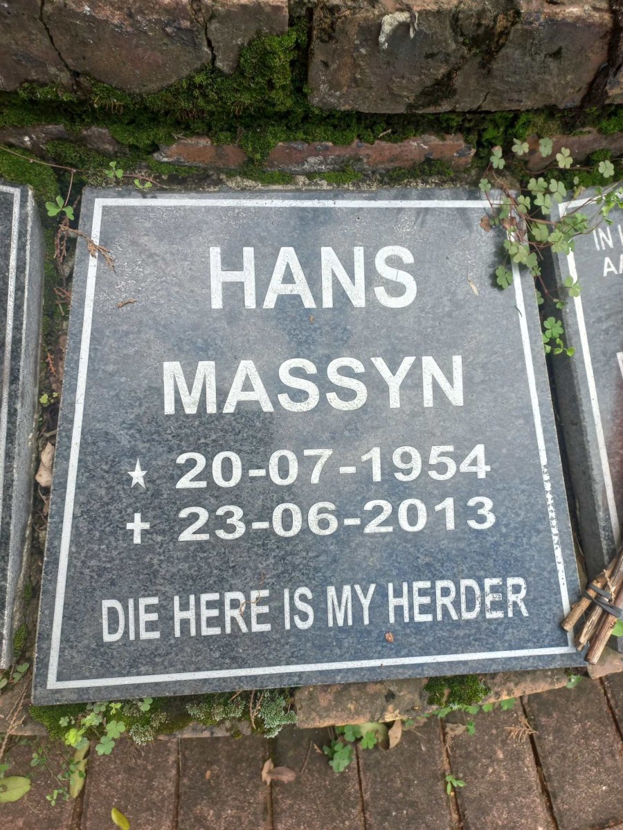 MASSYN Hans 1954-2013