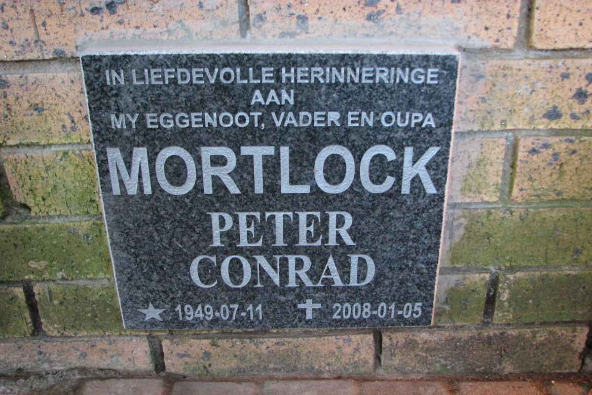 MORTLOCK Peter Conrad 1949-2008