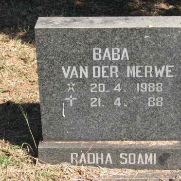 MERWE Baba, van der 1988-1988