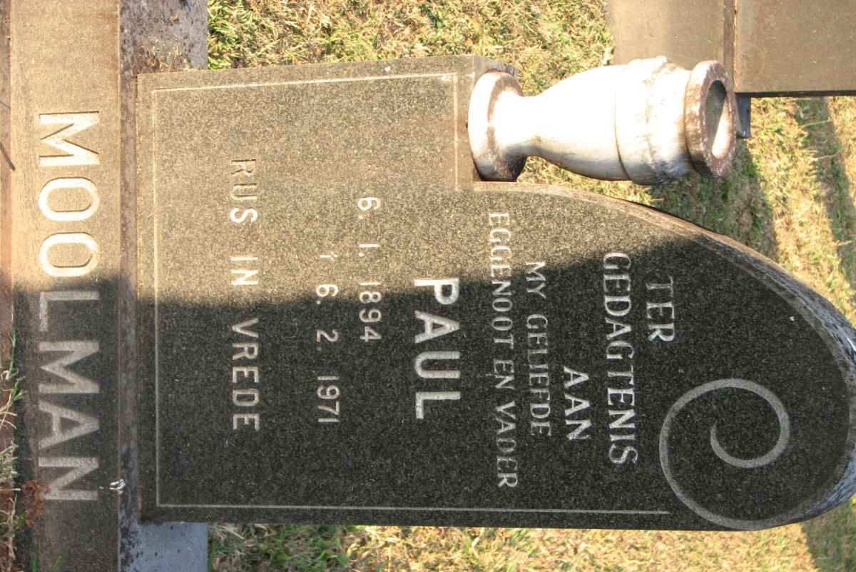 MOOLMAN Paul 1894-1971