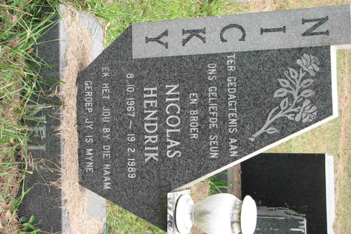 NEL Nicolas Hendrik 1967-1989
