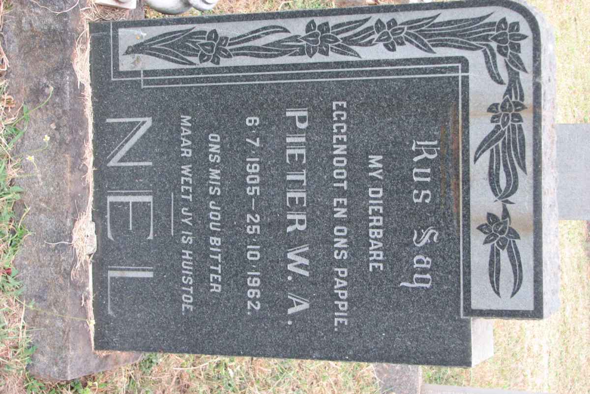 NEL Pieter W.A. 1905-1962