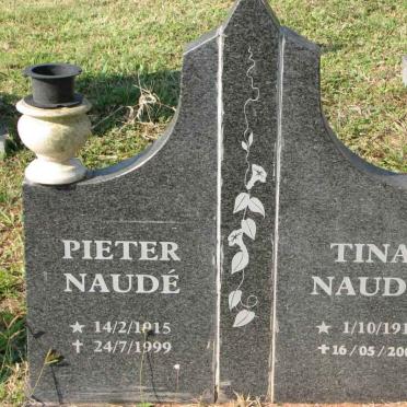 NAUDE Pieter 1915-1999 &amp; Tina 1917-2003