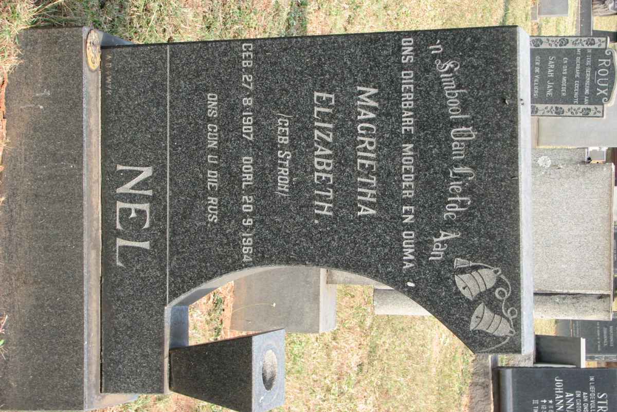 NEL Magrietha Elizabeth nee STROH 1907-1964