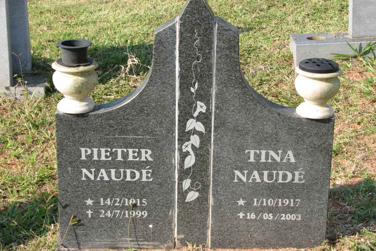 NAUDE Pieter 1915-1999 &amp; Tina 1917-2003