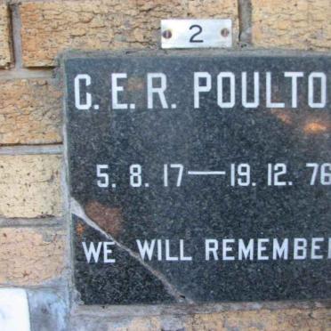 POULTON C.E.R. 1917-1976