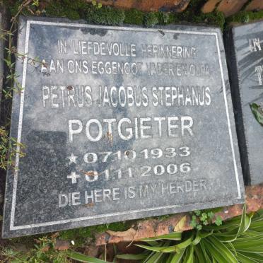 POTGIETER Petrus Jacobus Stephanus 1933-2006