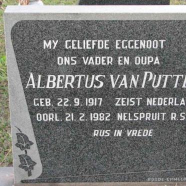 PUTTEN Albertus, van 1917-1982