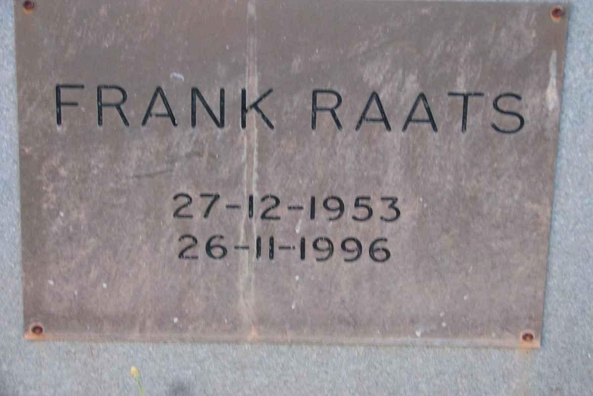 RAATS Frank 1953-1996